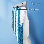 Nettoyeur de vitres télescopique 2-en-1 avec vaporisateur (145 cm) - Occamarket