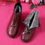 Bottines d’Hiver Antidérapantes en Cuir Naturel - Occamarket