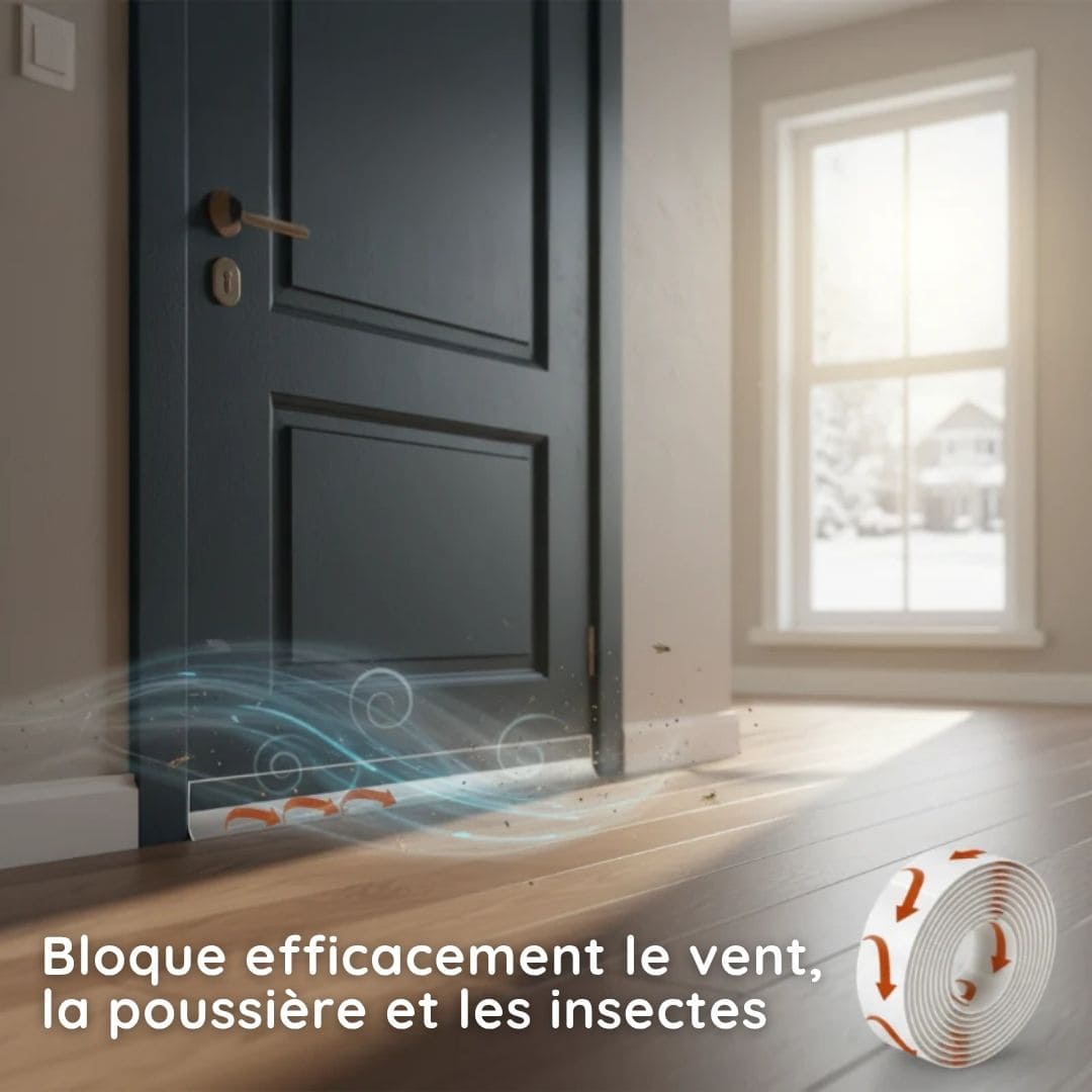 luxo7-34390-1 Bande d’isolation auto-adhésive | Anti-froid, anti-poussière et anti-insectes - Occamarket