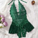 Lingerie Dentelle Dos Nu & Jupe Volantée - Occamarket