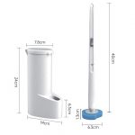 Brosse WC Hygiénique 2-en-1 avec Réservoir Désinfectant + 6 têtes de brosse OFFERTES - Occamarket