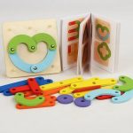 Jeu Montessori en Bois – Puzzle Géométrique Créatif - Occamarket
