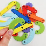 Jeu Montessori en Bois – Puzzle Géométrique Créatif - Occamarket