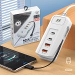 Prise Charge Rapide 65W™ – 2 PD + 2 USB + Câble Type-C Intégré - Occamarket