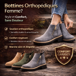 Bottines Orthopédiques Femme – Confort, Style & Zéro Douleur - Occamarket