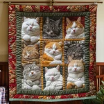 Koc Royal Cats™ – Couverture Douce & Réconfortante aux Chats Endormis - Occamarket