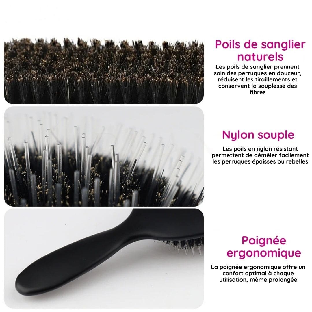 luxo7-35812-1 Brosse Lissante en Poils de Sanglier - Occamarket