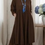 Robe Midi Ample à Double Ourlet - Occamarket