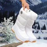 Bottes d’Hiver Femme Mi-Mollet – Chaudes & Antidérapante - Occamarket