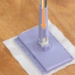 Mop à long manche et tête rotative 360º + lingette extensible - Occamarket