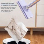 Mop à long manche et tête rotative 360º + lingette extensible - Occamarket
