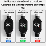 Aqualumo- Thermomètre de douche intelligent digital - Occamarket