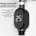 Aqualumo- Thermomètre de douche intelligent digital - Occamarket