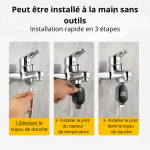 Aqualumo- Thermomètre de douche intelligent digital - Occamarket