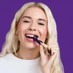 SOIELYSSE™ | Bandes Blanchissantes Violettes Sans Peroxyde (14 Bandes) - Occamarket
