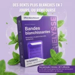 SOIELYSSE™ | Bandes Blanchissantes Violettes Sans Peroxyde (14 Bandes) - Occamarket