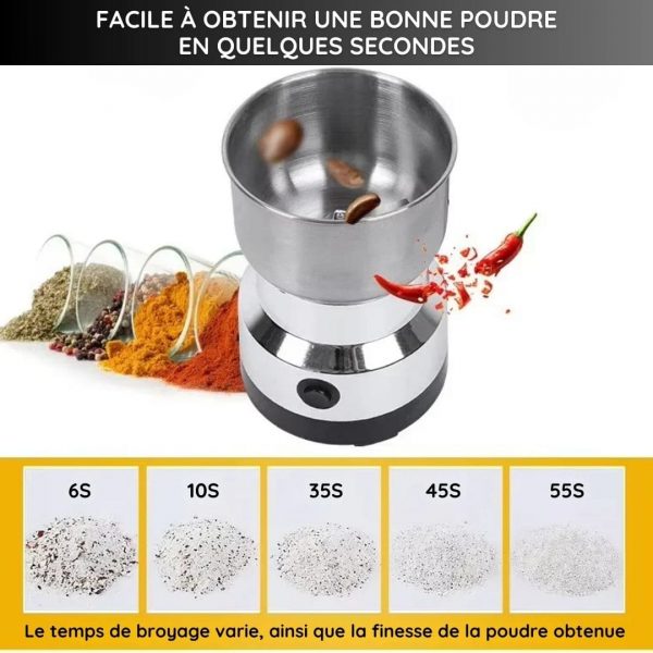 Mixeur-broyeur électrique 4 lames en acier inoxydable - Occamarket