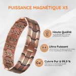 Bracelet magnétique en cuivre harmonisant et revitalisant - Occamarket