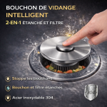 Bouchon de Vidange Intelligent avec Filtre Anti-Bouchage - Occamarket