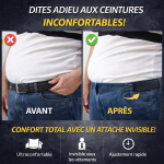 Ceinture Tactique Sans Boucle à Crochet Métallique – Confort Invisible & Ajustement Parfait (Unisexe) - Occamarket