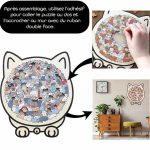 Puzzle Chat en Bois Relaxant – Un Moment Anti-Stress pour Toute la Famille - Occamarket