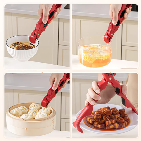 Pince Cuisine 3-en-1 - Retirez Bols et Assiettes Chauds Facilement - Occamarket