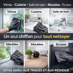 Lot de 5 Chiffons Nanofibre Haute Performance – Brillance Parfaite Sans Effort - Occamarket