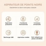 Aspirateur de points noirs - Nettoyage profond des pores - Occamarket