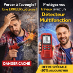 Détecteur Mural Intelligent – Localisez Métaux, Bois et Câbles Facilement - Occamarket