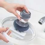 DishPro™ – L’éponge brosse pour une vaisselle rapide, sans se mouiller les mains - Occamarket