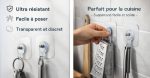 Crochets Adhésifs Ultra-Robustes – Fixation Forte Sans Perçage : 10 pièces - Occamarket