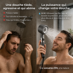 Pommeau Anti-Calcaire 2-en-1 – Pression Boostée & Soin Complet - Occamarket