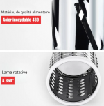 CUTTORA - Mandoline Multifonctions à Manivelle 4 en 1 - Occamarket