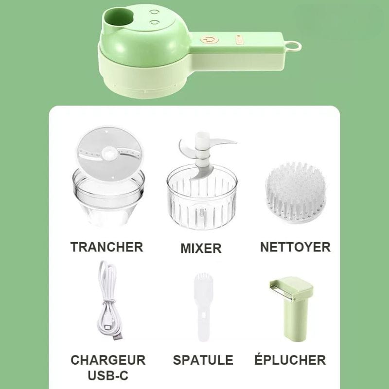 luxo7-9817-1 Hachoir Électrique 4 en 1 - Occamarket