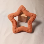 Anneau de dentition en silicone 2024 en forme de cœur – Sans latex, BPA – Âge 0-2 ans – Image 8