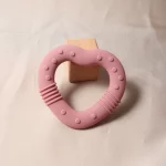 Anneau de dentition en silicone 2024 en forme de cœur – Sans latex, BPA – Âge 0-2 ans – Image 12