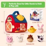 Ensemble de jouets sensoriels bébé 6-12 mois Yokibo en peluche abeille (nid d’abeille) avec 5 accessoires – Image 13