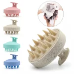 Brosse de massage du cuir chevelu en silicone 1 pièce pour shampooing et douche – Image 4