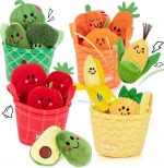 Ensemble de jouets sensoriels bébé 6-12 mois Yokibo en peluche abeille (nid d’abeille) avec 5 accessoires – Image 18