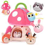 Ensemble de jouets sensoriels bébé 6-12 mois Yokibo en peluche abeille (nid d’abeille) avec 5 accessoires – Image 12
