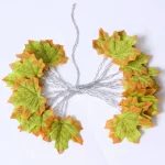 Guirlande Lumineuse Feuilles d'Érable - Décoration LED pour Automne, Noël et Fêtes – Image 7