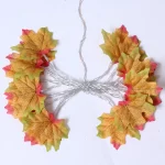 Guirlande Lumineuse Feuilles d'Érable - Décoration LED pour Automne, Noël et Fêtes – Image 8