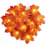 Guirlande Lumineuse Feuilles d'Érable - Décoration LED pour Automne, Noël et Fêtes – Image 3