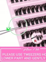 Cils Individuels MJ 8-16mm 200pcs – Extension de Cils DIY Effet Naturel, Volume en Touffes – Image 3