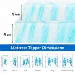 Surmatelas en Gel Mémoire de Forme 10cm - Confort Rafraîchissant et Soutien Optimal, Taille Grand Lit – Image 3