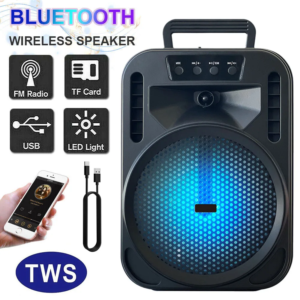 S0fb57126199c49438d75b070e90dc2c4F.webp Enceinte Bluetooth Portable 6.5" avec Effets Lumineux - Son Puissant pour Fêtes, Karaoké et Extérieur – Image 1