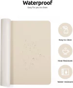 Large Mouse Pad,Office Desk Mat, Leather Desk Pad Protector, Non-Slip PU Leather Desk Blotter, Laptop Desk Pad – Image 4