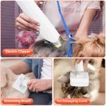 Kit de Toilettage 3-en-1 pour Chat et Chien - Aspirateur, Séchoir et Tondeuse avec Cuve 2,2L – Image 3