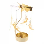 Bougeoir Rotatif en Métal – Décoration pour Noël, Mariage et Dîner – Image 16