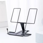 Simple Metal Reading Stand Stable and Not Easy To Collapse Foldable and Adjustable Bookshelf Portable Music Score Stand – Image 9